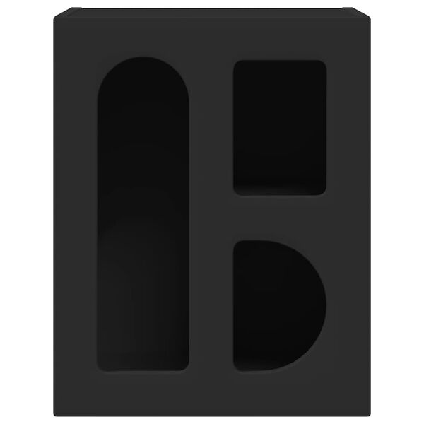 vidaXL Y&ouml;p&ouml;yt&auml; Musta 40 x 35 x 50 cm Tekninen puu