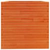 vidaXL Puutarhakukkalaatikko vahanruskea 70x70x72,5 cm t&auml;ysi m&auml;nty