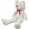 vidaXL Nalle pehmolelu Valkoinen 242 cm