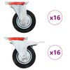 vidaXL Rullapy&ouml;r&auml;t 32 kpl 100 mm