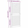vidaXL Kaapin ovi Luonnollinen 140,5 x 2,1 x 59,5 cm Massiivinen m&auml;nty