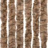 vidaXL Hy&ouml;nteisverho beige ja tummanruskea 90x220 cm chenille