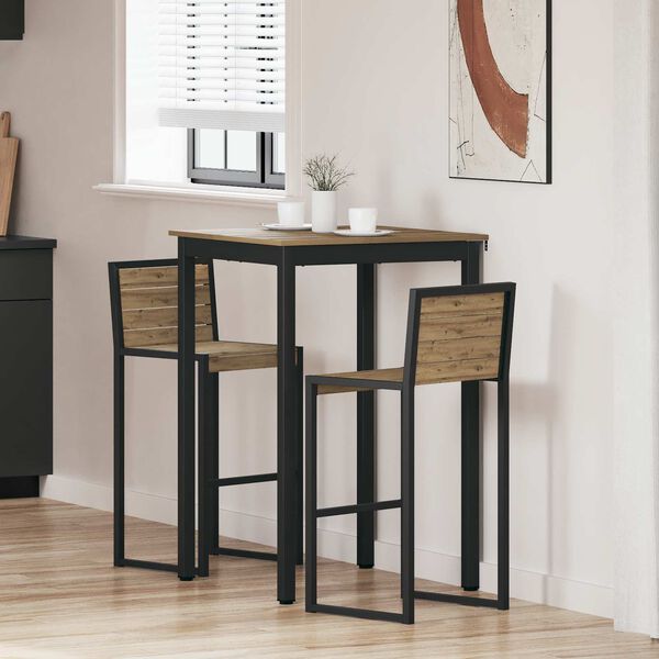 vidaXL Pystybaarip&ouml;yt&auml; Tekninen puu