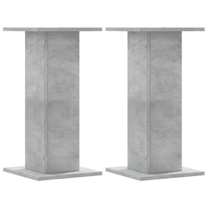 vidaXL Kaiutintelineet 2 kpl betoninharmaa 30x30x60 cm tekninen puu