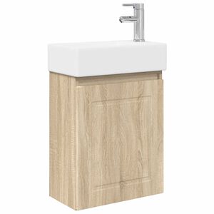 vidaXL Kylpyhuoneen kaappi hanalla Sonoma-tammi 45,5 x 22,5 x 84 cm