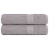 vidaXL Kylpypyyhkeet FROGN 2 kpl Harmaa 100x150 cm 360 gsm