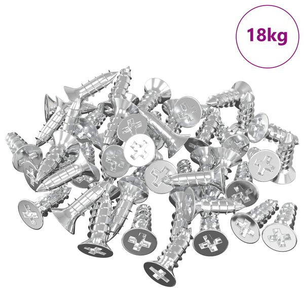 vidaXL Peilin pidustuki 340 pcs Nikkeli 35 x 30 x 8,3 mm Ter&auml;s