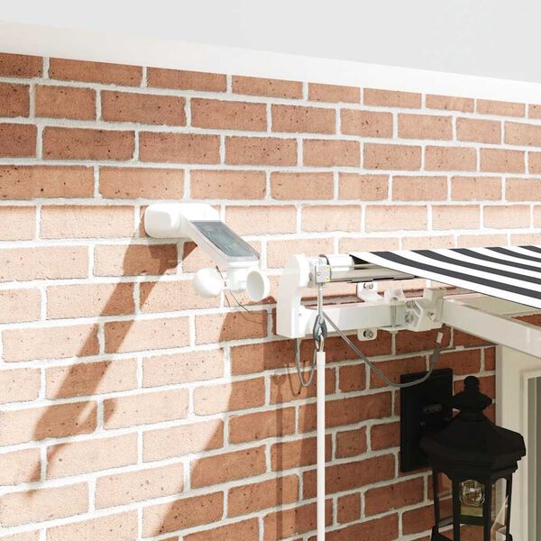 vidaXL Automaattimarkiisi LEDill&auml; antrasiitti/valkoinen 400x300 cm