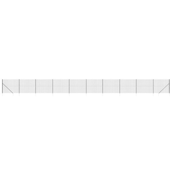 vidaXL Verkkoaita maapiikeillä antrasiitti 1,6x25 m