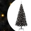 vidaXL Joulukuusi Musta 240 cm Polyvinyylikloridi