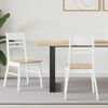 vidaXL Ruokatuolit 2 pcs Valkoinen 43 x 54 x 89 cm Kest&auml;v&auml; Kumipuinen