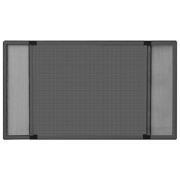vidaXL Jatkettava hy&ouml;nteisverkko ikkunaan antrasiitti (100-193)x75 cm