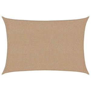 vidaXL Aurinkopurje 160 g/m&sup2; harmaanruskea 2x2,5 m HDPE