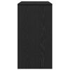 vidaXL Konsolipöytä musta tammi 89x41x76,5 cm tekninen puu