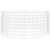vidaXL El&auml;inh&auml;kki Free Range 10-paneelia 54x80 cm galvanoitu rauta