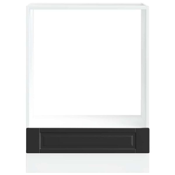 vidaXL Uunikaappi Porto musta tekninen puu