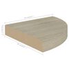 vidaXL Kelluvat kulmahyllyt 2 kpl tammi 25x25x3,8 cm MDF
