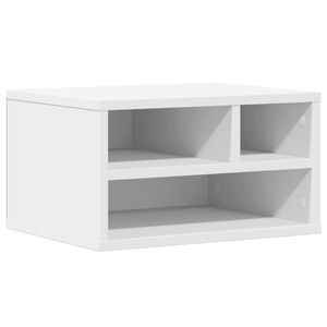 vidaXL Tulostinteline valkoinen 40x32x22,5 cm tekninen puu