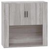vidaXL Sein&auml;kaappi harmaa Sonoma 80x33x80 cm tekninen puu