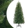 vidaXL Tekojoulukuusi 150 cm PVC, PE ja ter&auml;s Vihre&auml;