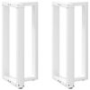 vidaXL Baarip&ouml;yd&auml;n jalat T-muotoiset 2 kpl valkoinen 40x35x(90-91) cm ter&auml;s