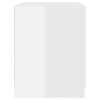 vidaXL Pesukonekaappi korkeakiilto valkoinen 71x71,5x91,5 cm