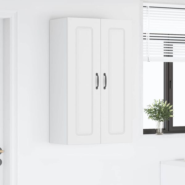 vidaXL Keitti&ouml;kaappi Kalmar Valkoinen 60 x 31 x 100 cm Tekninen puu