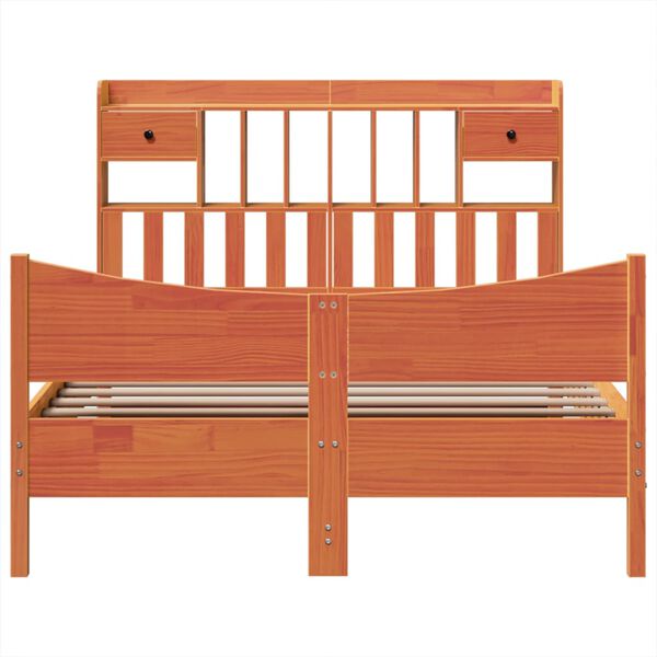 vidaXL S&auml;nky patjalla ilman vahanruskea 140x200 cm t&auml;ysi m&auml;nty