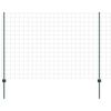 vidaXL Euroaita with Post 10 x 1,6 m PVC-pinnoitettu ter&auml;s Vihre&auml;