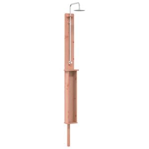 vidaXL Ulko-suihku 246 cm Vankka Douglas-puu ja ruostumaton ter&auml;s
