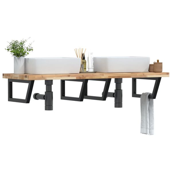 vidaXL Pesuallashylly sein&auml;lle ter&auml;s ja t&auml;ysi akasiapuu