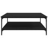 vidaXL Sohvap&ouml;yt&auml; Musta tammi 100 x 100 x 40 cm Tekninen puu