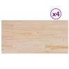 vidaXL P&ouml;yt&auml;levyt 4 kpl 100x50x1,7 cm suorakaide t&auml;ysi m&auml;nty