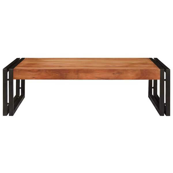 vidaXL Kylpyhuoneshelf hyllyll&auml; Ruskea 80 x 50 x 23 cm Tihe&auml; akasiapuu