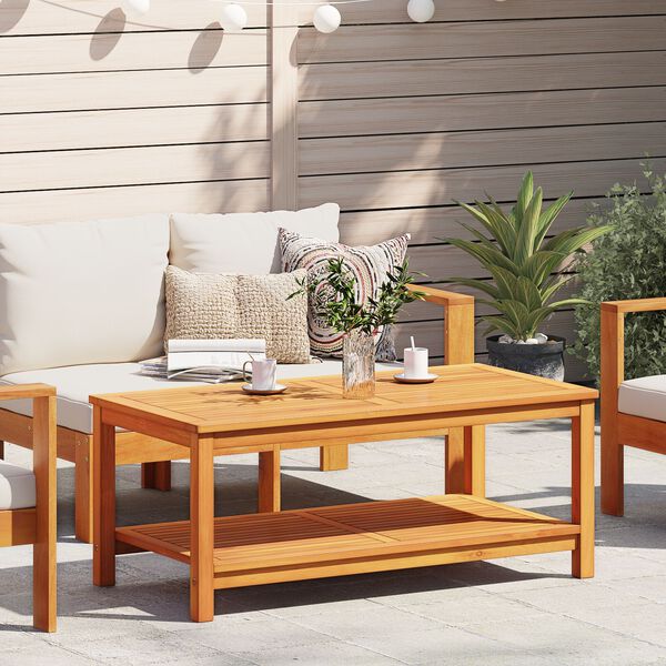 vidaXL Sivup&ouml;yt&auml; Ruskea 110 x 55 x 45 cm Tihe&auml; akasiapuu