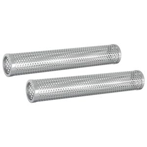 vidaxl Savustustubia 2 kpl &Oslash; 5 x 30 cm Ruostumaton ter&auml;s 304 Hopea