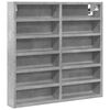 vidaXL Vitriinikaappi betoninharmaa 60x8,5x58 cm tekninen puu