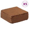 vidaXL Kookoskuitubriketit 5 kpl 5 kg kpl yhteens&auml; 25 kg