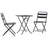 vidaXL Puutarhan Bistro Set 3 kpl Antrasiitti Ter&auml;s