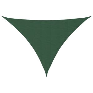 vidaXL Aurinkopurje Oxford-kangas kolmio 2,5x2,5x3,5 m tummanvihre&auml;