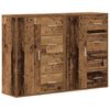 vidaXL Sivup&ouml;yt&auml; 2 pcs Vanha puu 60 x 31 x 84 cm Tekninen puu