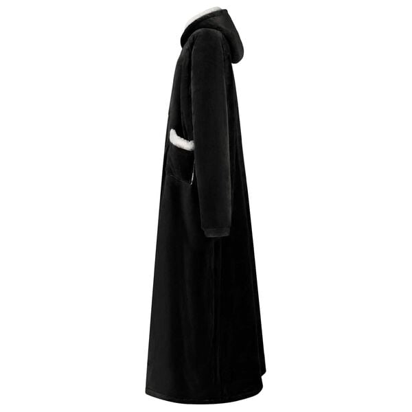 vidaXL Viltti-huppari Musta l Fleece ja flanelli