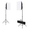 vidaXL Valokuvastudiosarja softbox-valot, taustakangas ja heijastin