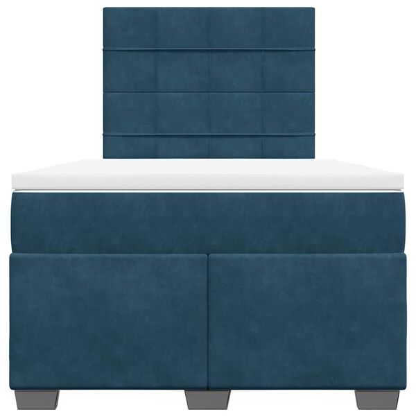 vidaXL Jenkkis&auml;nky patjalla sininen 120x200 cm sametti