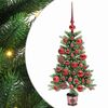 vidaXL Joulukuusi 150 LED-valoilla jalustalla Vihre&auml; 90 cm PE