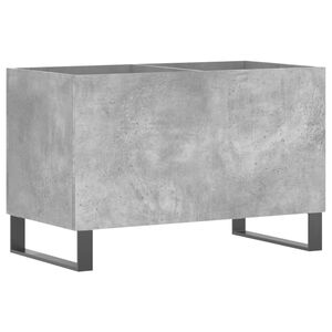 vidaXL LP-levyjen s&auml;ilytyskaappi betoninharmaa 74,5x38x48 cm puu