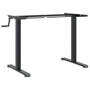 vidaXL Seisontap&ouml;yd&auml;n runko musta (94-135)x60x(70-114) cm ter&auml;s