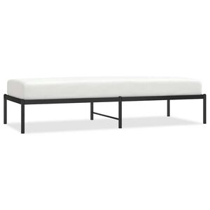 vidaXL Metallinen s&auml;ngynrunko musta 75x190 cm