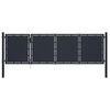 vidaXL Puutarhan portti ter&auml;s 350x100 cm antrasiitti