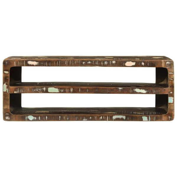 vidaXL TV-kaappi Moniv&auml;rinen 100 x 32 x 36 cm Kierr&auml;tetty T&auml;yspuu